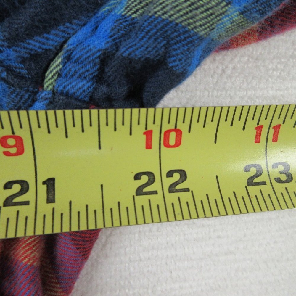 Abercrombie & Fitch Red Flannel Plaid Jacket Size M Buttoned Muscle Jacket - Picture 11 of 14